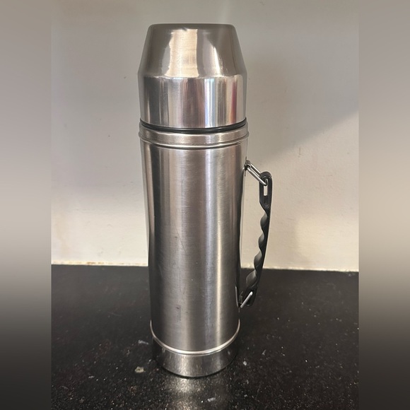 Vintage UNO-VAC Hot/Cold Thermos Unbreakable Stainless Steel - Picture 1 of 4
